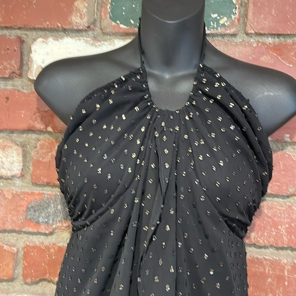 Show Me Your Mumu halter shiton Goldie dot top size small New - Picture 2 of 4